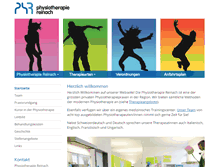 Tablet Screenshot of physios.ch